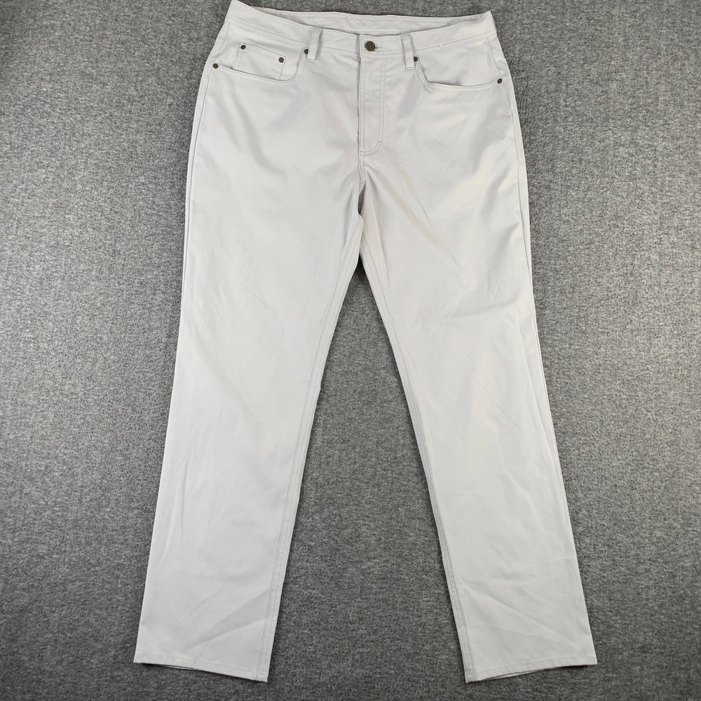 Genteal Pants Men 35x30 Gray Performance Stretch